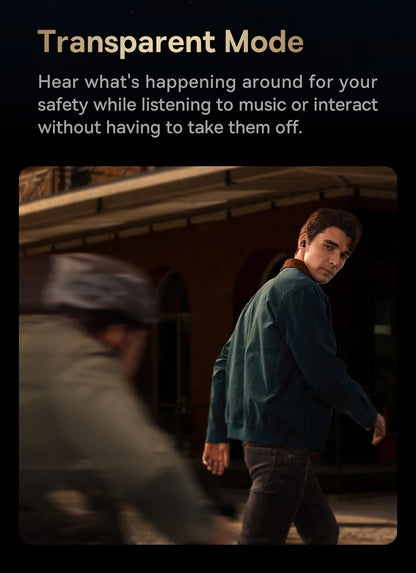 Baseus Bowie MA10 Pro ANC Wireless Earphones 48dB Hybrid ANC Bluetooth 5.3 Earbuds IPX6 Waterproof 4-Mics ENC Sports Headphones