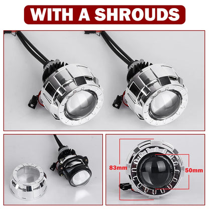 Bi LED Projector Headlight Lenses 90W