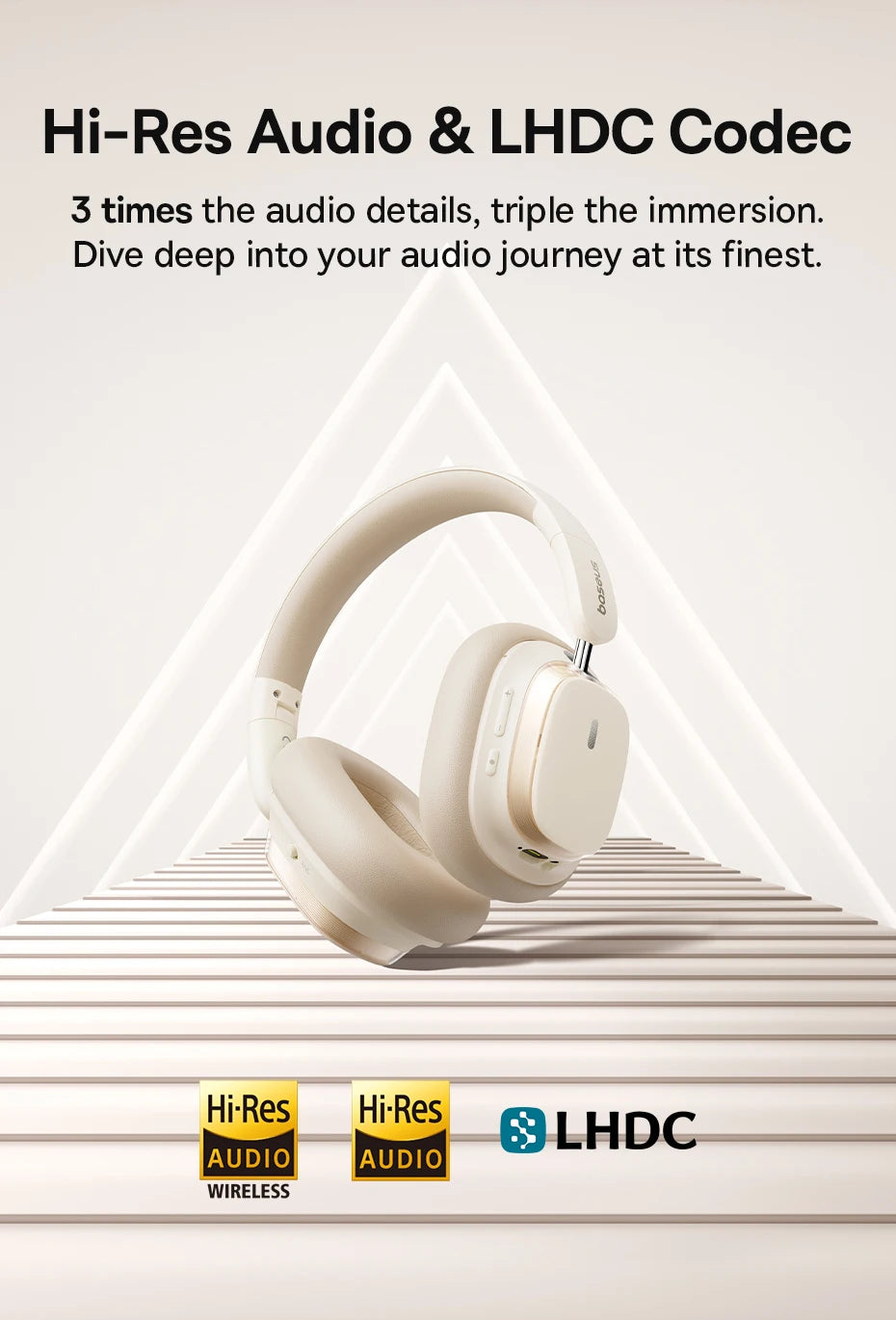 Baseus Bowie H1s Wireless Headphones - 46dB ANC, 120H Battery