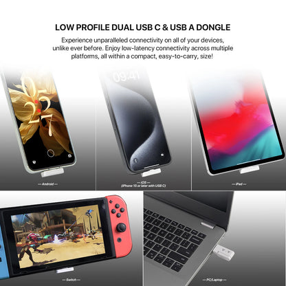 FANTECH WHG03P STUDIO PRO Gaming Headphones Wired& Wireless Bluetooth 7.1 Surround Headset With Noise Reduction Mic For PS5 XBOX