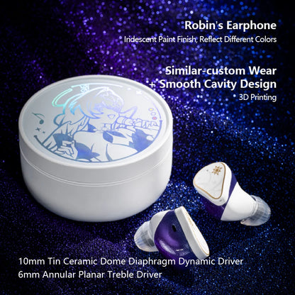 MOONDROP ROBIN TWS Earphones - Hybrid Planar Driver ANC Bluetooth Earbuds