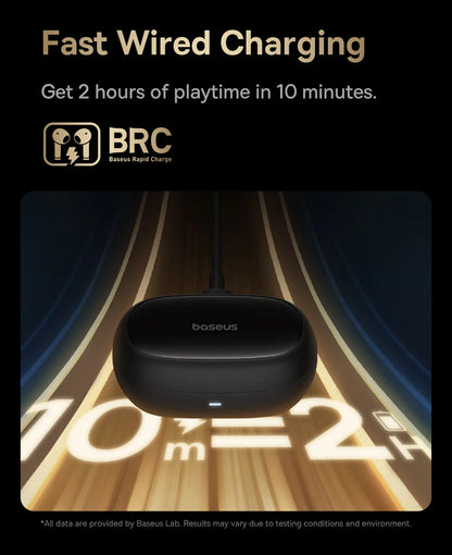 Baseus Bowie MA10 Pro ANC Wireless Earphones 48dB Hybrid ANC Bluetooth 5.3 Earbuds IPX6 Waterproof 4-Mics ENC Sports Headphones