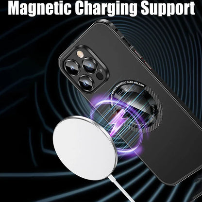 Aluminum Metal Case for iPhone with Magnetic Charging