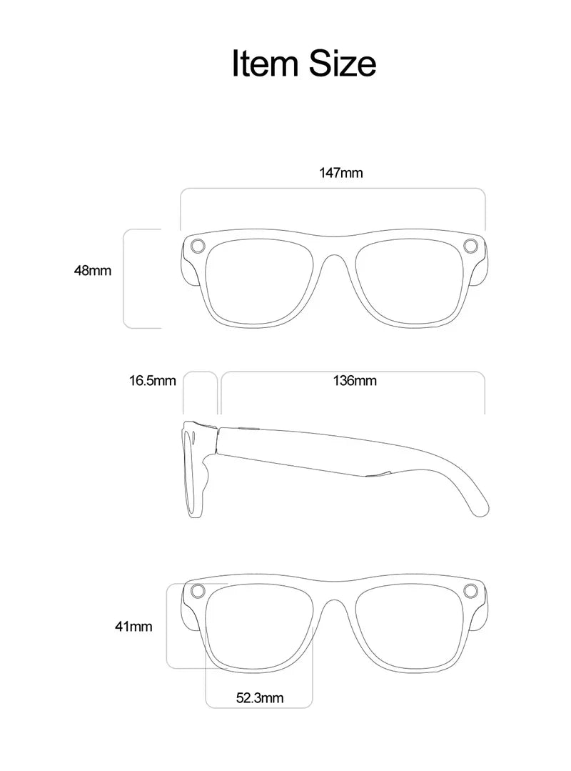 Xiaomi 6K AI Smart Glasses - Photochromic, Bluetooth, Voice Assistant, Camera
