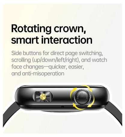 AI Smart Watch - HRV+PPG Blood Pressure Monitor, IP68 Waterproof