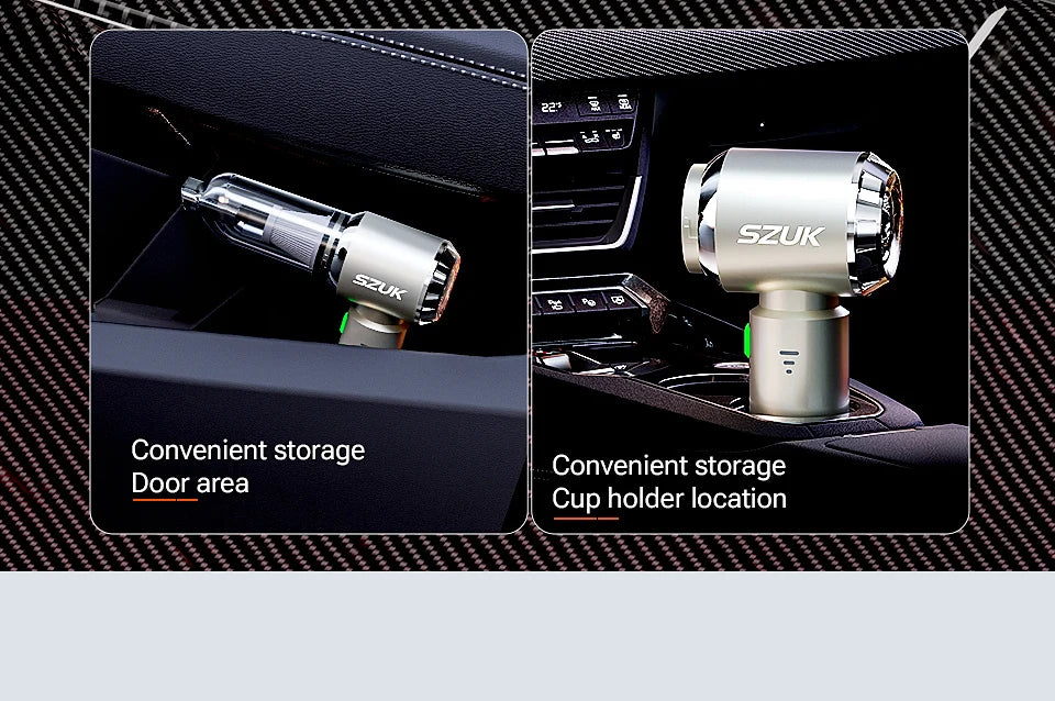 SZUK C012MAX Car Vacuum - Wireless Handheld Blower Strong Suction Cleaner