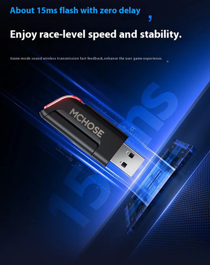 MCHOSE V9 pro Wireless Bluetooth Headset with Three Mode Microphone Noise Reduction Dynamic Sound Low Delay Office And Gaming