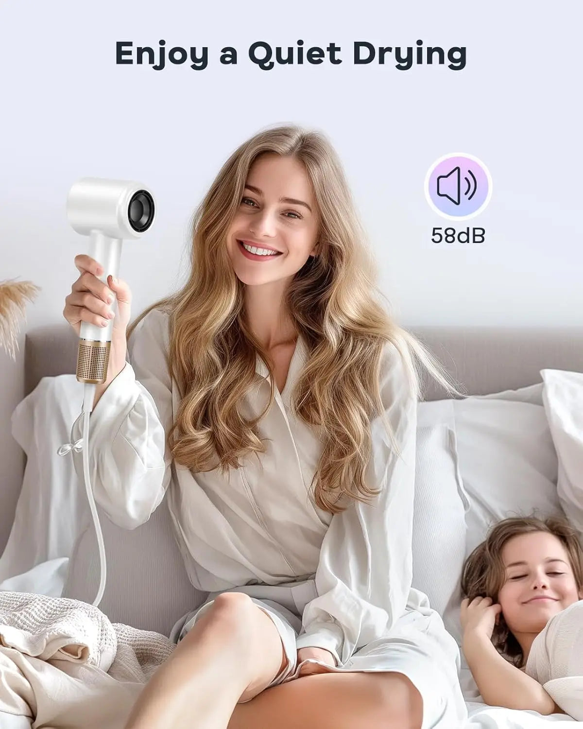 1500W Professional Hair Dryer with Negative Ions - 120000RPM