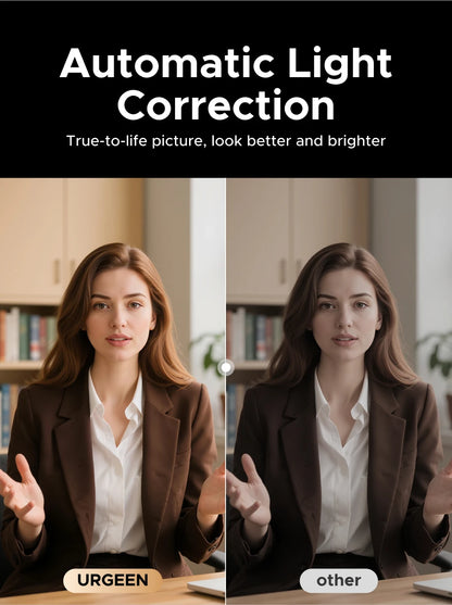 UGREEN 4K FHD 1080P Webcam 8MP for PC, PDAF Auto Focus, Dual AI Noise-Cancelling Mics, Web cam Camera for Zoom/Teams/Google Meet