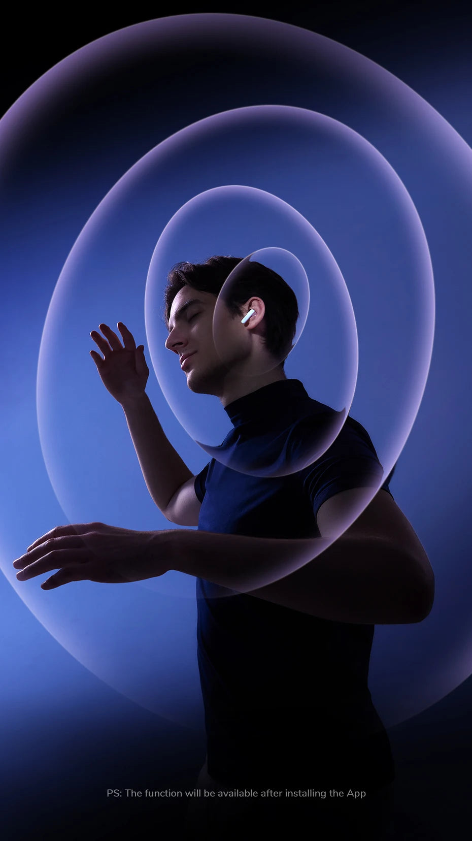 UGREEN ClipBuds Magic LCD Screen TWS Earphones - 52dB ANC Bluetooth Earbuds