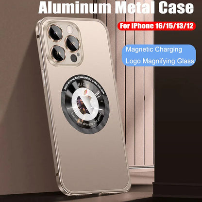 Aluminum Metal Case for iPhone with Magnetic Charging