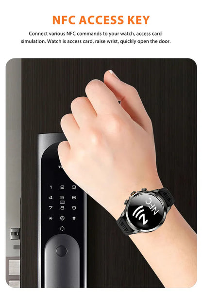 H19 Android Smartwatch - 190° Rotary Camera, GPS, 1.95" AMOLED