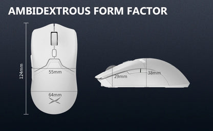 Delux M800PRO PAW3395 Wireless Gaming Mouse RGB light 26000DPI Wired Programmable Rechargeable Mice for PC Laptop Gamer