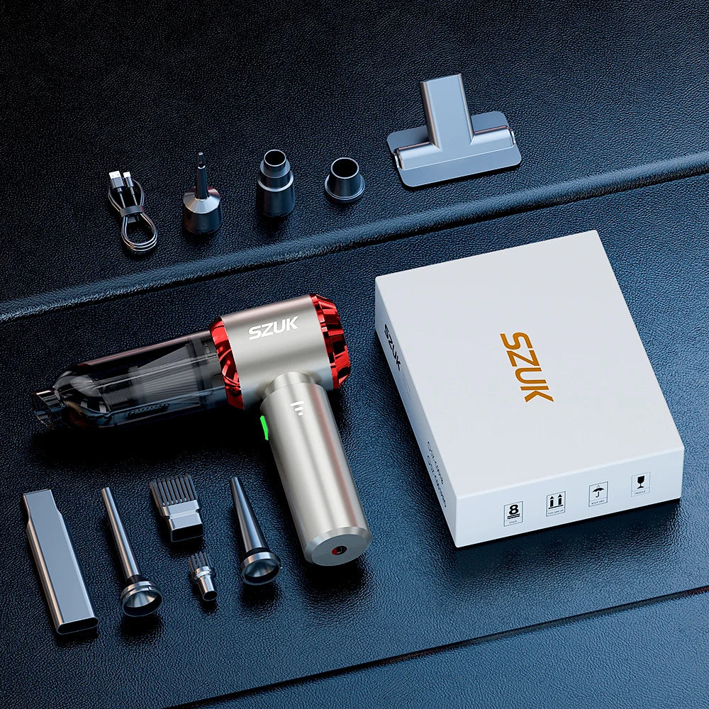 SZUK C012MAX Car Vacuum - Wireless Handheld Blower Strong Suction Cleaner