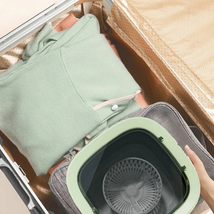 Portable Folding Washing Machine 6L 11L - Mini Ultrasonic Washer Spin Dryer