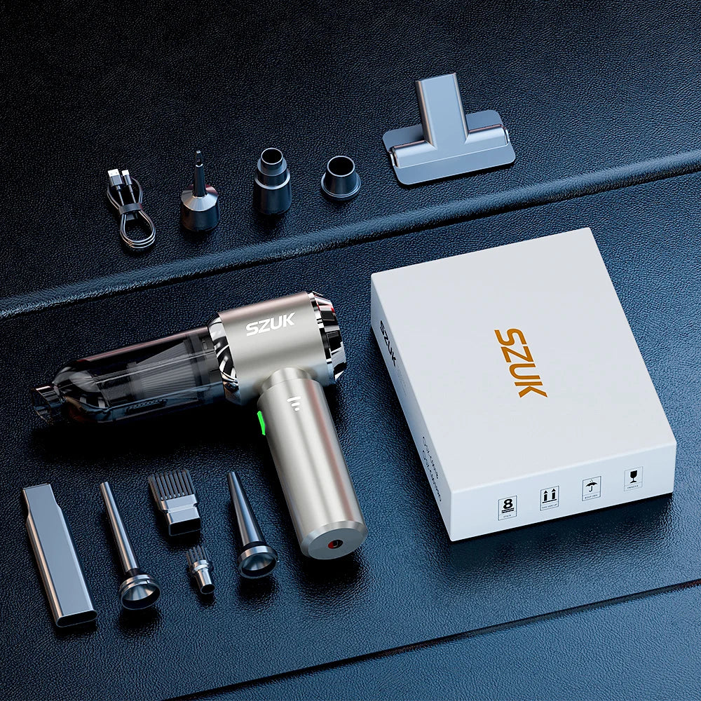 SZUK C012MAX Car Vacuum - Wireless Handheld Blower Strong Suction Cleaner