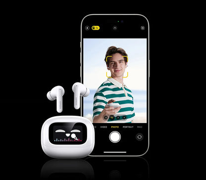 UGREEN ClipBuds Magic LCD Screen TWS Earphones - 52dB ANC Bluetooth Earbuds