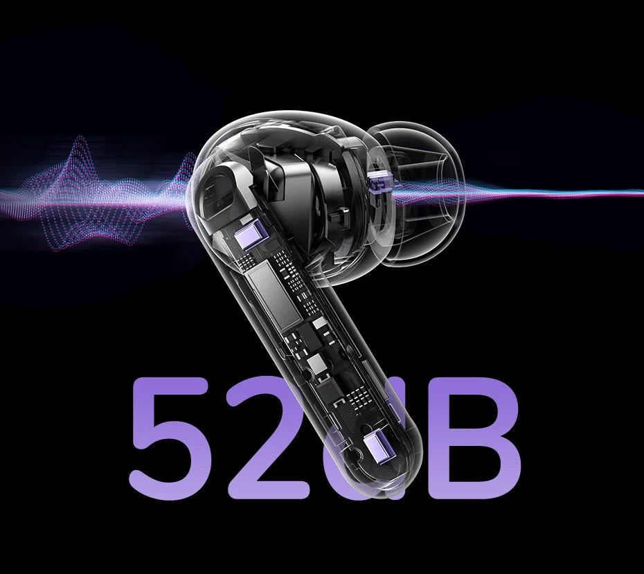 UGREEN LCD Full Color Smart Screen Wireless TWS Bluetooth Earphones Earbuds 52dB Active Noise Cancelling ANC In Ear Headphones