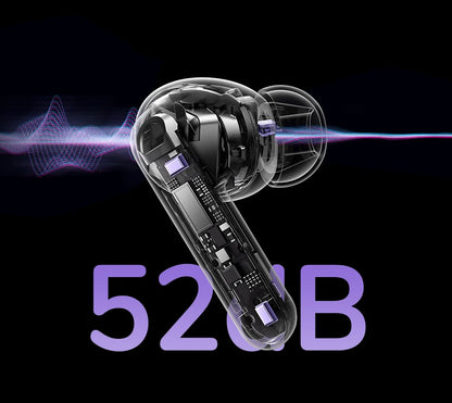 UGREEN LCD Full Color Smart Screen Wireless TWS Bluetooth Earphones Earbuds 52dB Active Noise Cancelling ANC In Ear Headphones