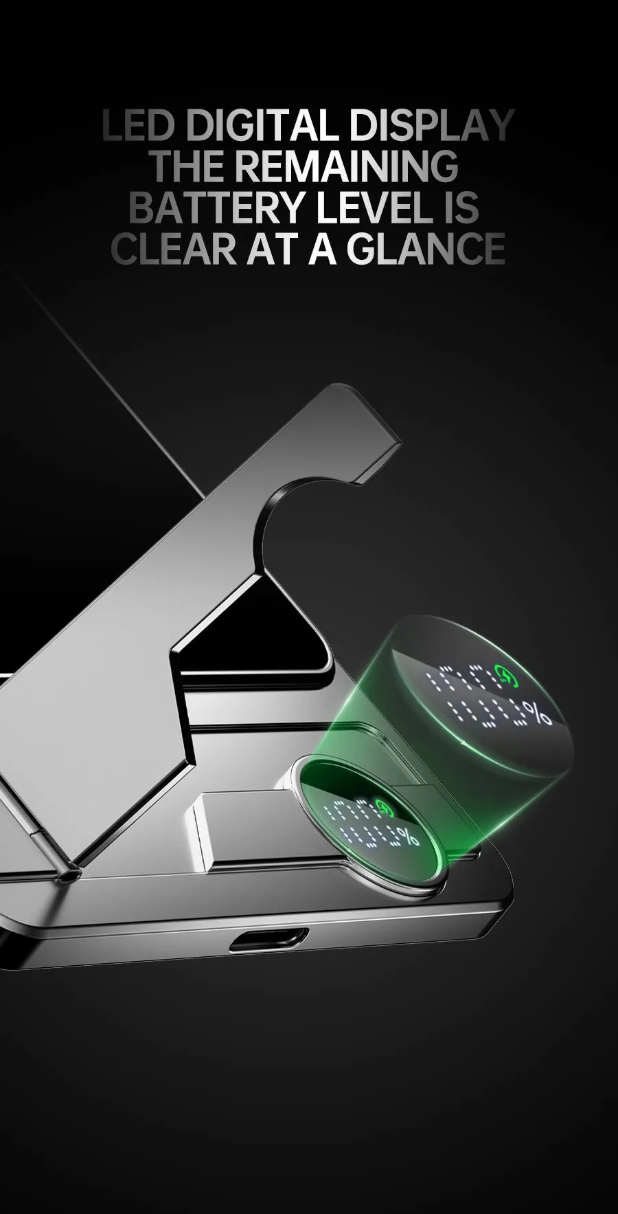 10000mAh Ultra Slim Power Bank for MagSafe,Magnetic Wireless 20W Fast Charging Portable Battery For iPhone Samsung Xiaomi iWatch