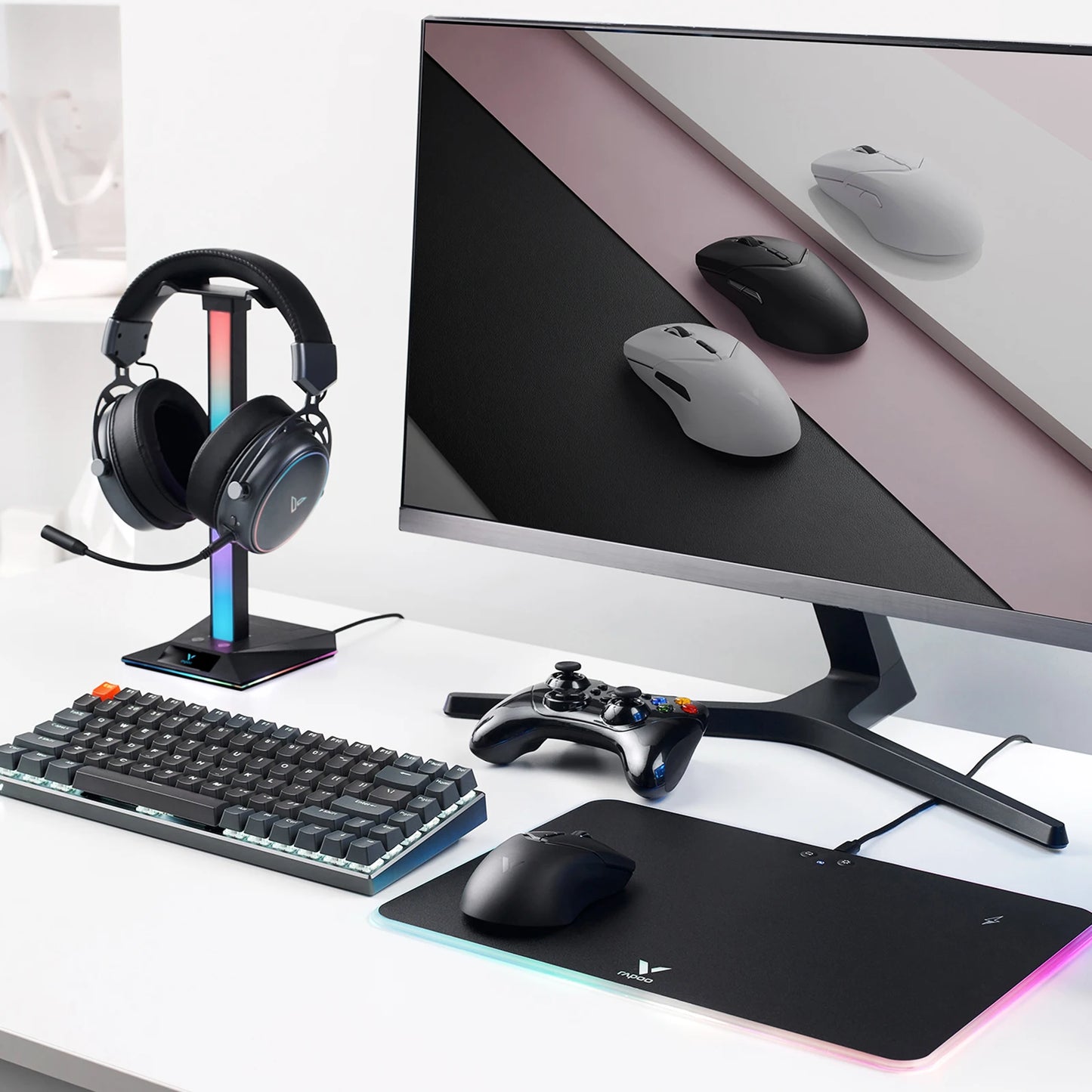 Rapoo VT9PRO PAW3398 Wireless Gaming Mouse 26000DPI 68g Lightweight Wired Wireless Mouse 160H Super Long Battery Life