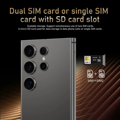 New S27 Ultra 7.3HD Global Edition Original Smart Dual Card 7800mAh Battery Facial Recognition Function CASE