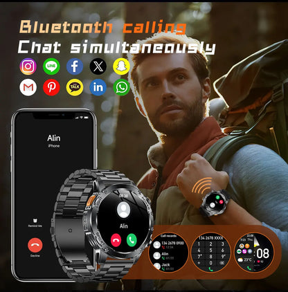 T-Rex 3 Ultra Smartwatch - 1000mAh Battery, 5ATM Waterproof, Heart Rate Monitor