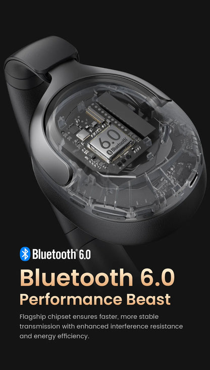 HAYLOU S40 ANC Headphones - 50dB Noise Canceling, Hi-Res Audio, Bluetooth 6.0