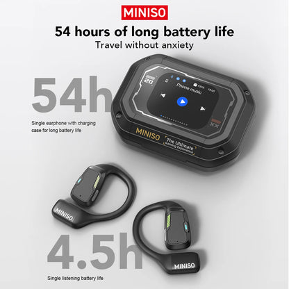 [AI Translator] MINISO M98 Wireless Headphones OWS Sports Bluetooth Earphones Gaming Headset ASMR APP Translation Earbuds IPX5