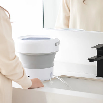 Portable Folding Washing Machine 6L 11L - Mini Ultrasonic Washer Spin Dryer