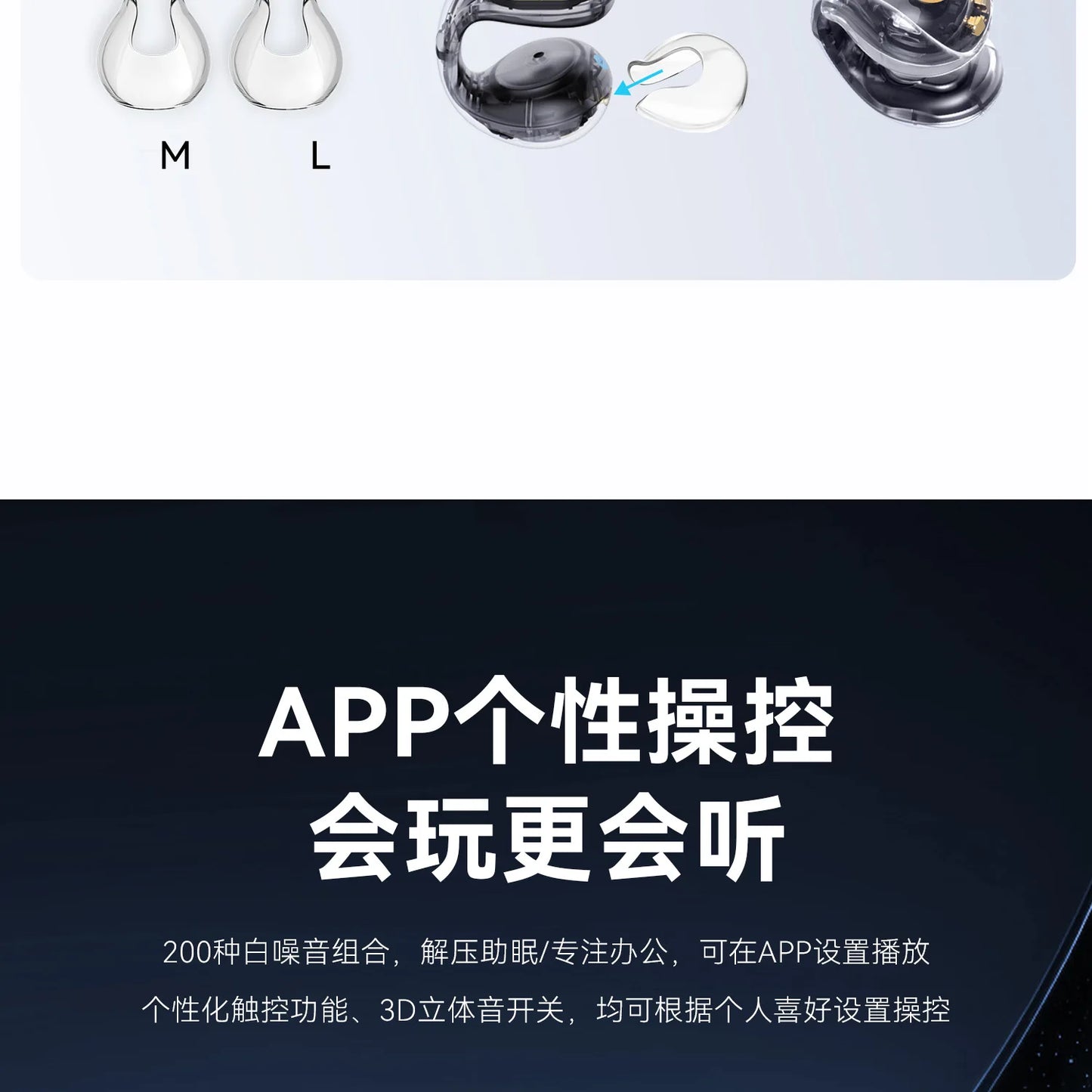 C30i Space Capsule Open-Ear Clip Wireless Earbuds