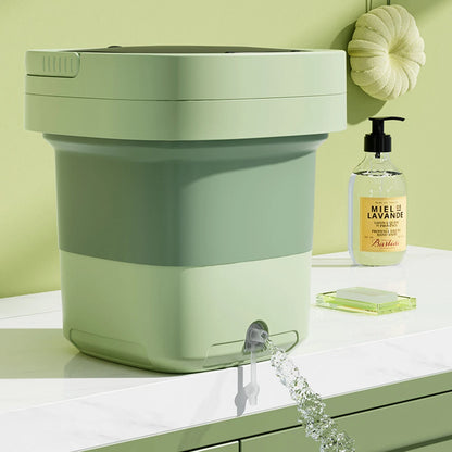 Portable Folding Washing Machine 6L 11L - Mini Ultrasonic Washer Spin Dryer