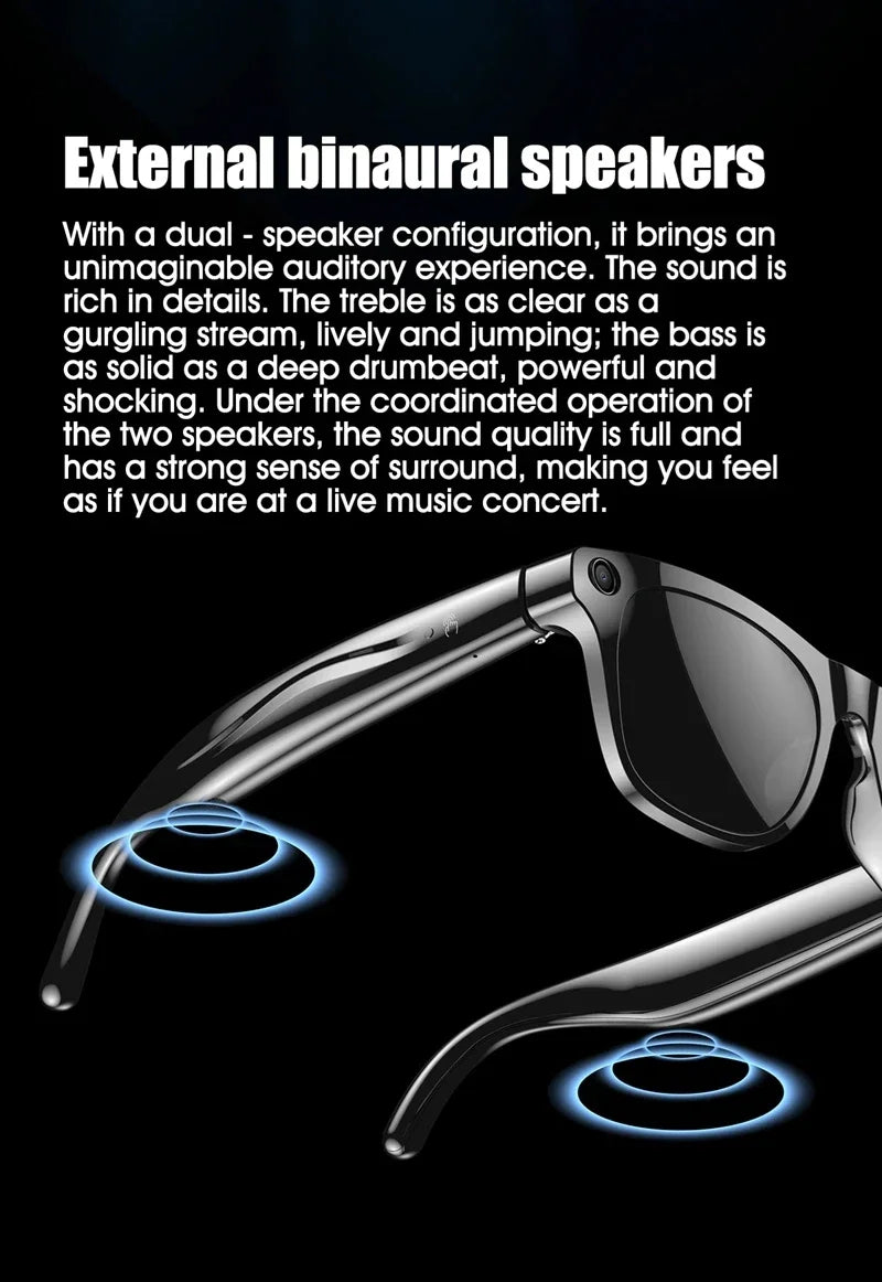 Xiaomi 8K AI Smart Glasses - 100MP Camera, ChatGPT, Bluetooth, Music Player