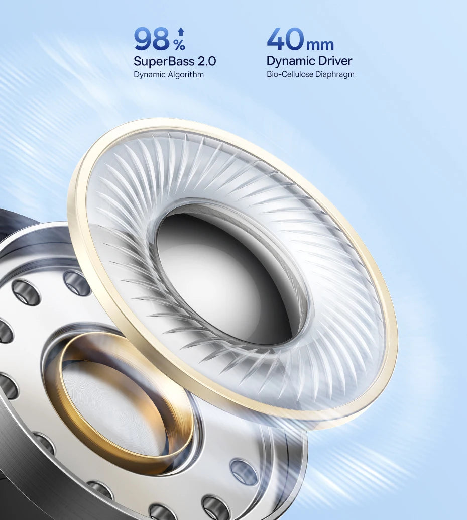 Baseus EH10 NC Wireless Headphones - 45dB ANC, Hi-Res LDAC, 80H Battery