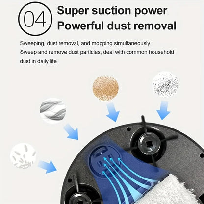 Xiaomi MIJIA 3-in-1 Robot Vacuum - 4000Pa Suction USB Charge Smart Cleaner