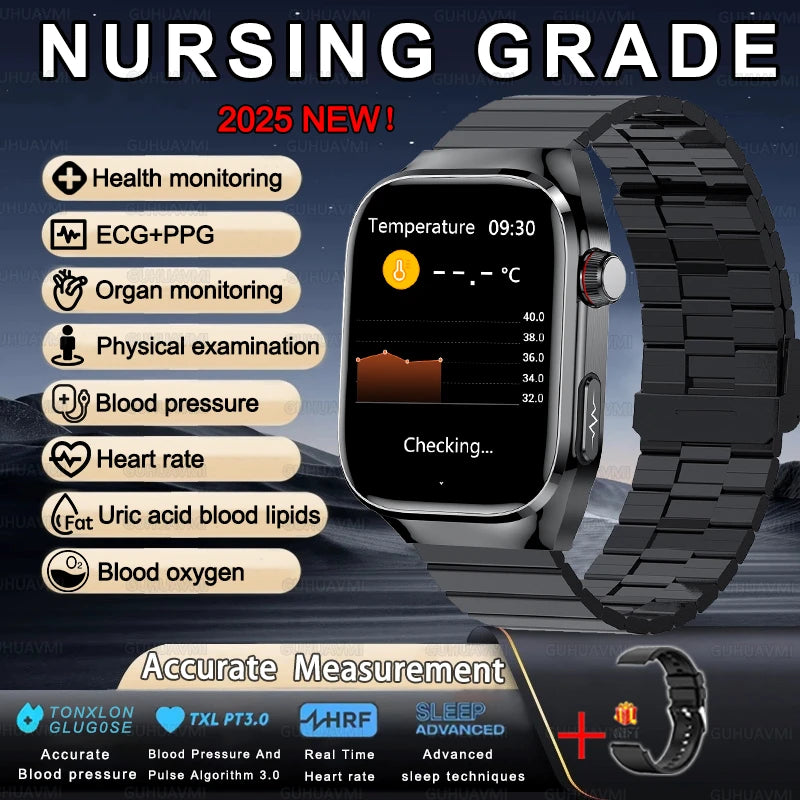 XIAOMI Health Smart Watch - ECG PPG Blood Pressure Oxygen Monitor with Bluetooth Call