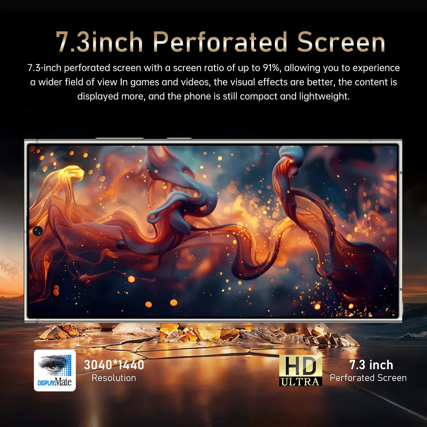 New S27 Ultra 7.3HD Global Edition Original Smart Dual Card 7800mAh Battery Facial Recognition Function CASE