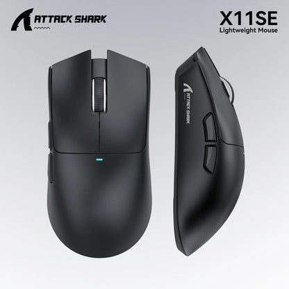 Attack Shark X11SE X11 PAW3311 Bluetooth Mouse, Triple Mode Connectivity, Touch Magnetic Charging Dock, Ultra-Light Gaming Mouse