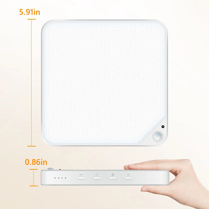 WILLED 8W Rechargeable Motion Sensor Ceiling Light with Remote 5000mAh battery Magnetic LED for Shower Garage Hallway Closet