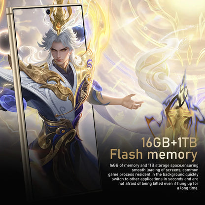 New S27 Ultra 7.3HD Global Edition Original Smart Dual Card 7800mAh Battery Facial Recognition Function CASE