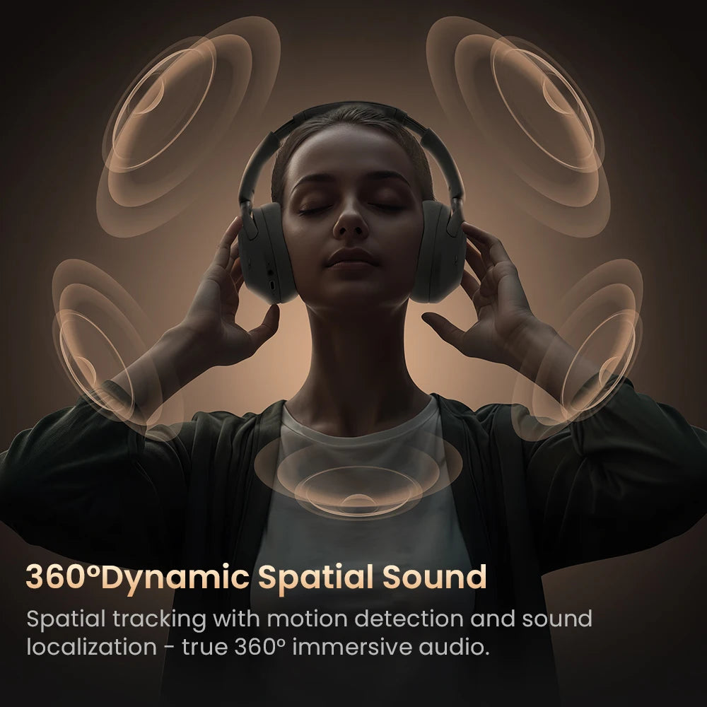 HAYLOU S40 ANC Wireless Headphones - 50dB ANC, Hi-Res LDAC, 3D Spatial Audio