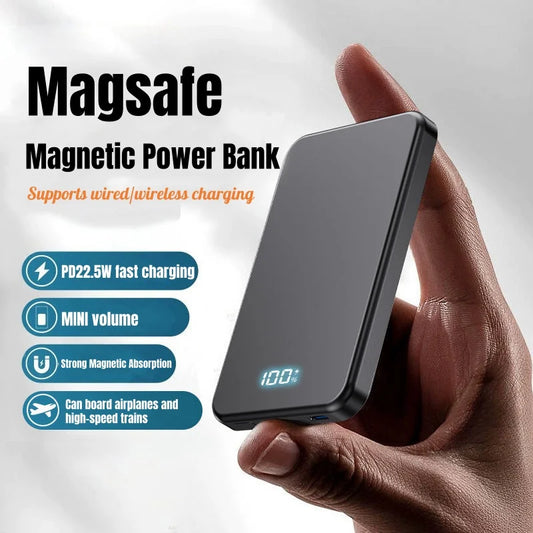 Xiaomi 500000mAh Portable Magnetic Wireless Power Bank PD22.5W Fast Charging External Battery for Magsafe For iPhone Samsung
