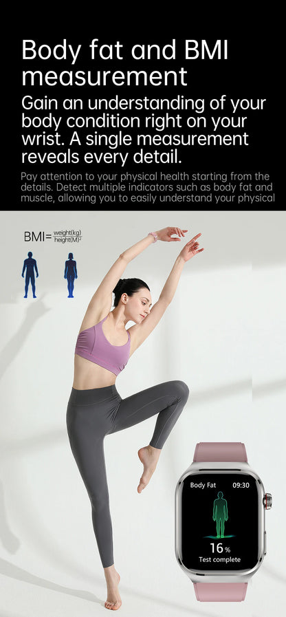 XIAOMI Health Smart Watch - ECG PPG Blood Pressure Oxygen Monitor with Bluetooth Call