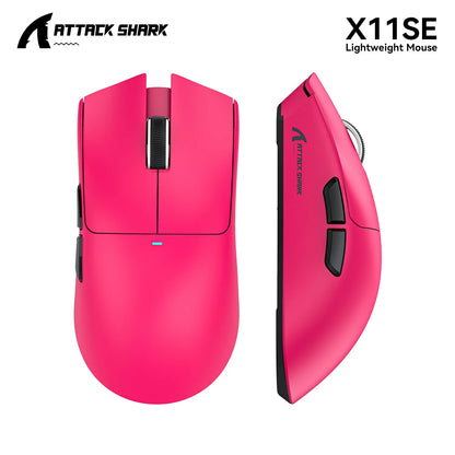 Attack Shark X11SE X11 PAW3311 Bluetooth Mouse, Triple Mode Connectivity, Touch Magnetic Charging Dock, Ultra-Light Gaming Mouse