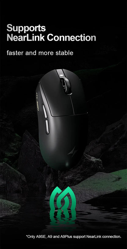ATK Dragonfly A9 Ultra Wireless E-sports Gaming Mouse Ultra-lightweight Tri-mode Dual 8K Ergonomic Mice A9 Plus PAW3395/3950