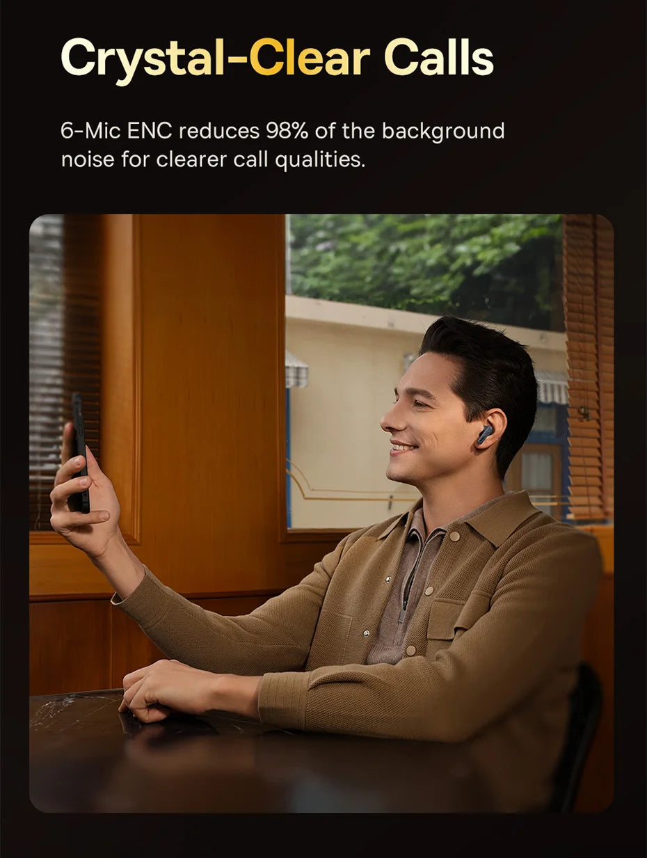 Baseus Bowie 30 Wireless Earbuds - 50dB ANC, 6 Mics, 65H Playtime