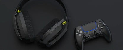 BINNUNE BW06 2.4GHz Bluetooth Gaming Headset with Mic for PS5 PS4 PC Mac Playstation Wireless Gaming headphone with Microphone