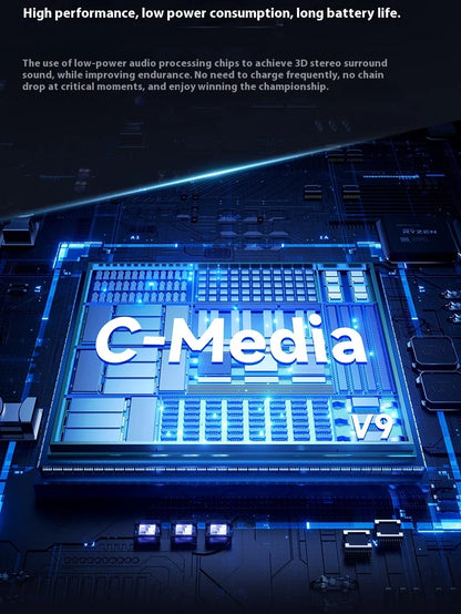 MCHOSE V9 Pro Gaming Headset - Tri-Mode, Hi-Res Audio, ANC