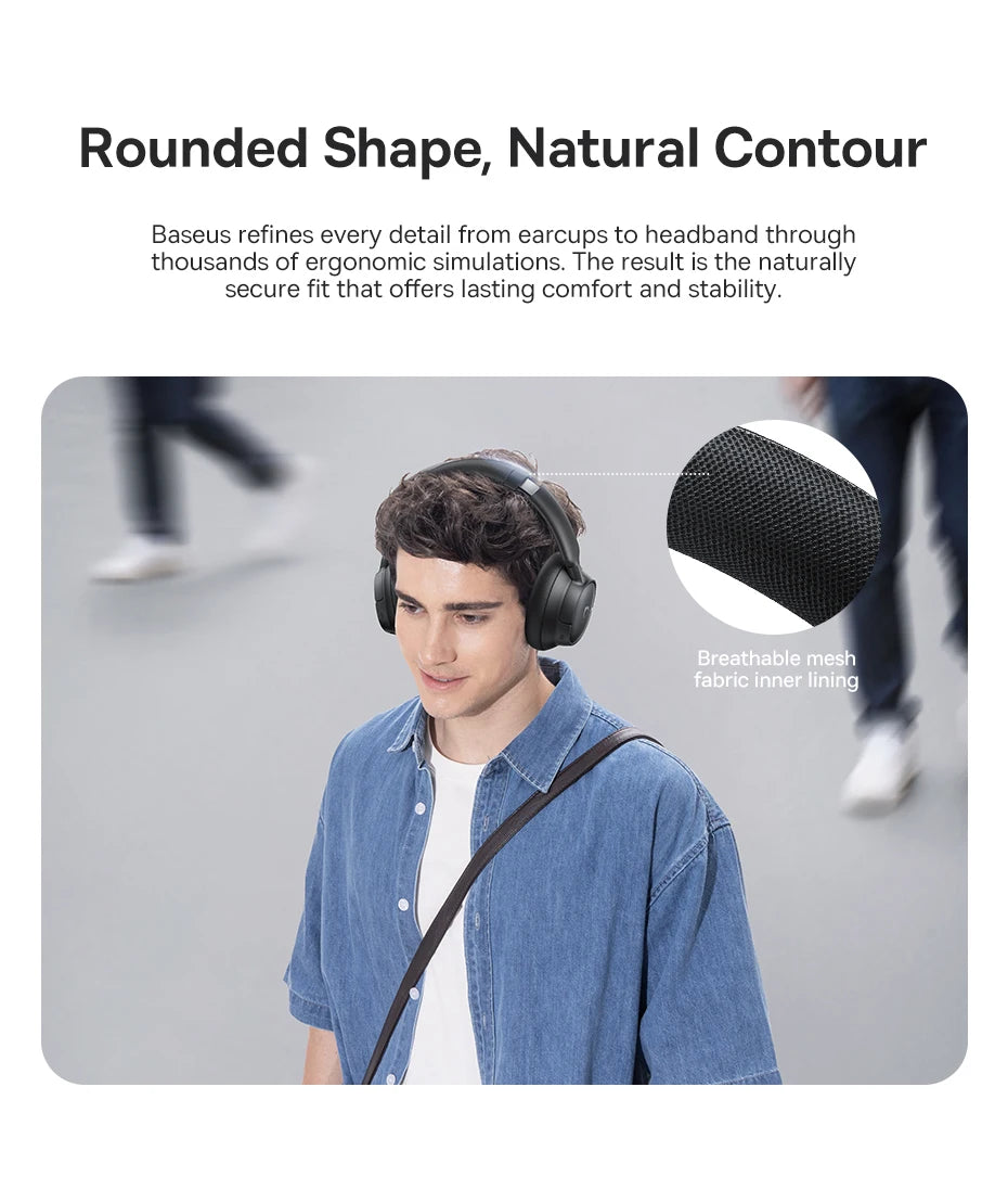 Baseus Bowie H1s Wireless Headphones - 46dB ANC, 120H Battery