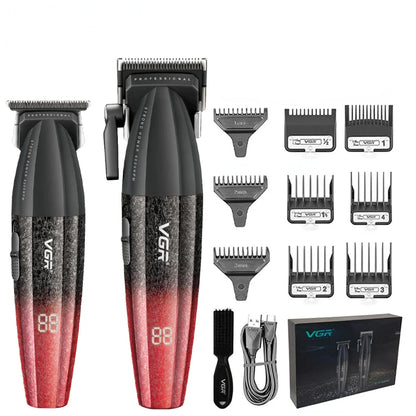 VGR V-640 Professional Hair Clipper - 9000 RPM Rechargeable Trimmer for Men